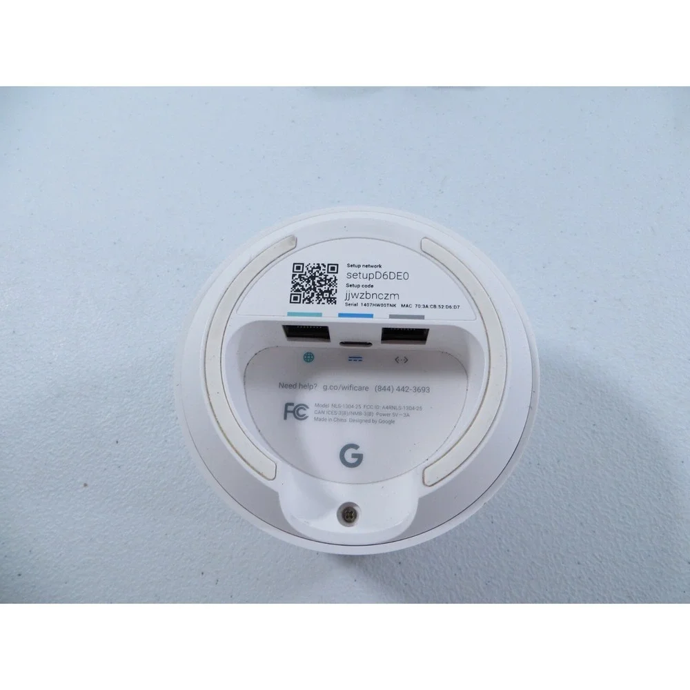 Google WiFi System Router NLS-1304-25‎ W/ Power Cord